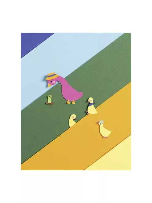 FOLIA Dekorkarton, 2 oldalas, A3, 300 g, 10 lap, FOLIA, „Basic”, vegyes színek