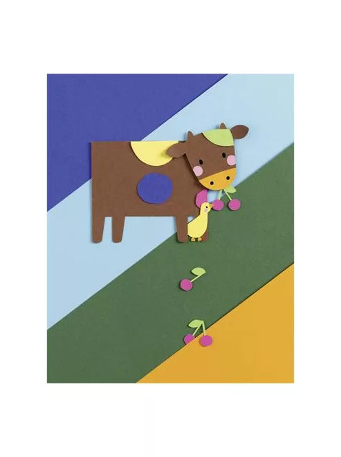 FOLIA Dekorkarton, 2 oldalas, A3, 300 g, 10 lap, FOLIA, „Basic”, vegyes színek