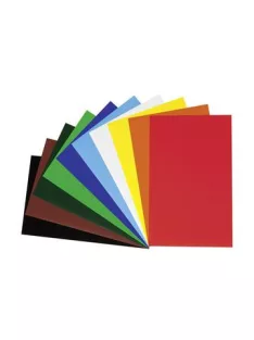   FOLIA Dekorkarton, 2 oldalas, 50x70 cm, 300 g, 10 lap, FOLIA, vegyes színek