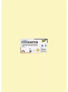 FOLIA Dekorkarton, 2 oldalas, 50x70 cm, 300 g, 10 lap, FOLIA, szalmasárga