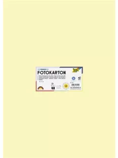   FOLIA Dekorkarton, 2 oldalas, 50x70 cm, 300 g, 10 lap, FOLIA, szalmasárga