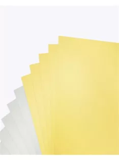   FOLIA Dekorkarton tömb, A4, 300 g, 10 lap, FOLIA, arany-ezüst