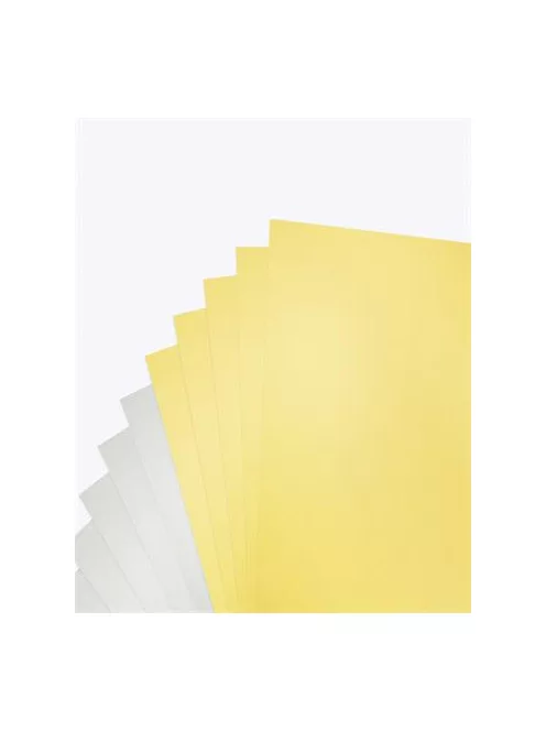 FOLIA Dekorkarton tömb, A4, 300 g, 10 lap, FOLIA, arany-ezüst