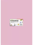 FOLIA Dekorkarton, 2 oldalas, 50x70 cm, 300 g, 10 lap, FOLIA, halvány rózsaszín