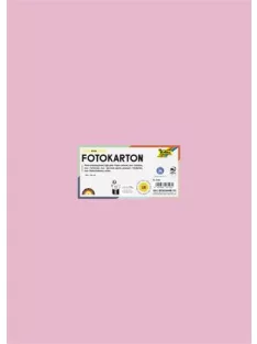   FOLIA Dekorkarton, 2 oldalas, 50x70 cm, 300 g, 10 lap, FOLIA, halvány rózsaszín