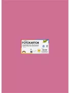 FOLIA Dekorkarton, 2 oldalas, 50x70 cm, 300 g, 10 lap, FOLIA, fáradt rózsaszín