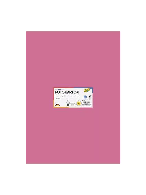 FOLIA Dekorkarton, 2 oldalas, 50x70 cm, 300 g, 10 lap, FOLIA, fáradt rózsaszín