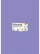 FOLIA Dekorkarton, 2 oldalas, 50x70 cm, 300 g, 10 lap, FOLIA, ibolyakék
