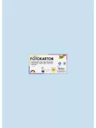 FOLIA Dekorkarton, 2 oldalas, 50x70 cm, 300 g, 10 lap, FOLIA, jégkék