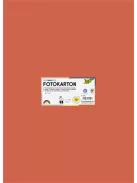 FOLIA Dekorkarton, 2 oldalas, 50x70 cm, 300 g, 10 lap, FOLIA, narancssárga