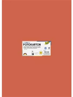   FOLIA Dekorkarton, 2 oldalas, 50x70 cm, 300 g, 10 lap, FOLIA, narancssárga