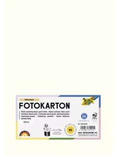   FOLIA Dekorkarton, 2 oldalas, A4, 300 g, 50 lap, FOLIA, gyöngyfehér