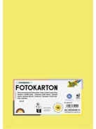 FOLIA Dekorkarton, 2 oldalas, A4, 300 g, 50 lap, FOLIA, citromsárga