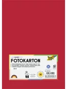 FOLIA Dekorkarton, 2 oldalas, A4, 300 g, 50 lap, FOLIA, tűzpiros