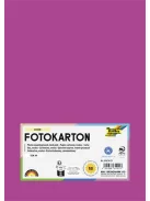 FOLIA Dekorkarton, 2 oldalas, A4, 300 g, 50 lap, FOLIA, sötétrózsaszín