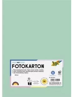   FOLIA Dekorkarton, 2 oldalas, A4, 300 g, 50 lap, FOLIA, menta
