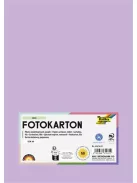 FOLIA Dekorkarton, 2 oldalas, A4, 300 g, 50 lap, FOLIA, halvány orgonalila