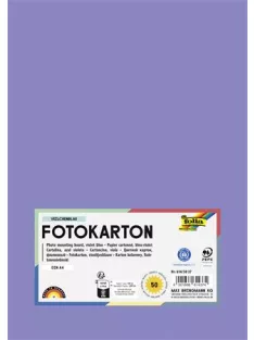   FOLIA Dekorkarton, 2 oldalas, A4, 300 g, 50 lap, FOLIA, ibolyakék