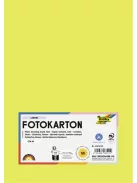 FOLIA Dekorkarton, 2 oldalas, A4, 300 g, 50 lap, FOLIA, limezöld