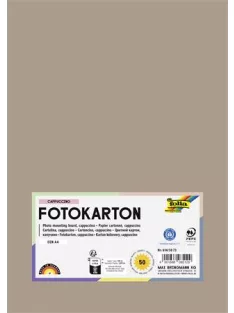   FOLIA Dekorkarton, 2 oldalas, A4, 300 g, 50 lap, FOLIA, cappuccino