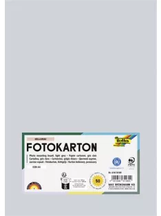   FOLIA Dekorkarton, 2 oldalas, A4, 300 g, 50 lap, FOLIA, világosszürke