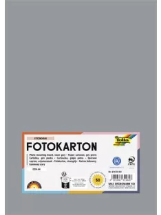   FOLIA Dekorkarton, 2 oldalas, A4, 300 g, 50 lap, FOLIA, kőszürke