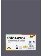 FOLIA Dekorkarton, 2 oldalas, A4, 300 g, 50 lap, FOLIA, antracitszürke