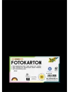 FOLIA Dekorkarton, 2 oldalas, A4, 300 g, 50 lap, FOLIA, fekete