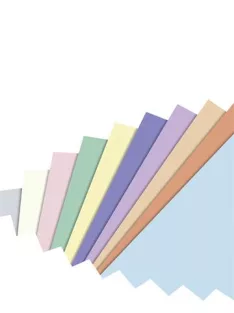   FOLIA Dekorkarton, 2 oldalas, A4, 300 g, 10x5 lap, FOLIA, „Pastel”, vegyes színek