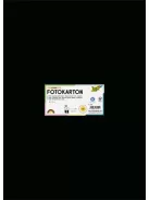 FOLIA Dekorkarton, 2 oldalas, 50x70 cm, 300 g, 10 lap, FOLIA, fekete