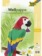 FOLIA Hullámkarton, 25x35 cm, 10 lap, FOLIA, vegyes színek