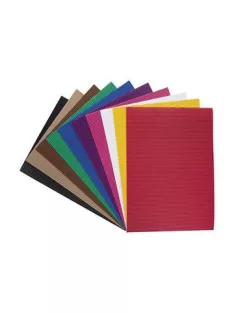 FOLIA Hullámkarton, 25x35 cm, 10 lap, FOLIA, vegyes színek