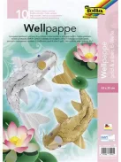 FOLIA Hullámkarton, 25x35 cm, 10 lap, FOLIA, arany és ezüst vegyes színek