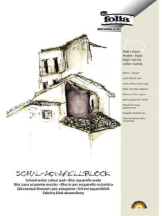 FOLIA Akvarell tömb, A4, 150 g, 10 lap, durva, FOLIA