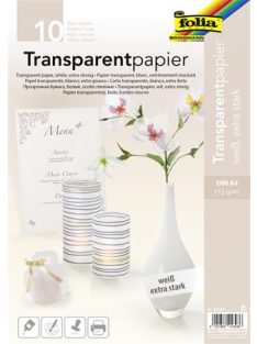 FOLIA Pauszpapír, A4, 115 g, 10 lap, FOLIA, fehér