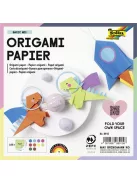 FOLIA Origami papír, 15x15 cm, 70 g, 100 lap, FOLIA, vegyes színek