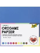 FOLIA Origami papír, 20x20 cm, 70 g, 100 lap, FOLIA, vegyes színek
