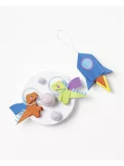 FOLIA Origami papír, 20x20 cm, 70 g, 500 lap, FOLIA, vegyes színek