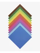 FOLIA Origami papír, 20x20 cm, 70 g, 500 lap, FOLIA, vegyes színek