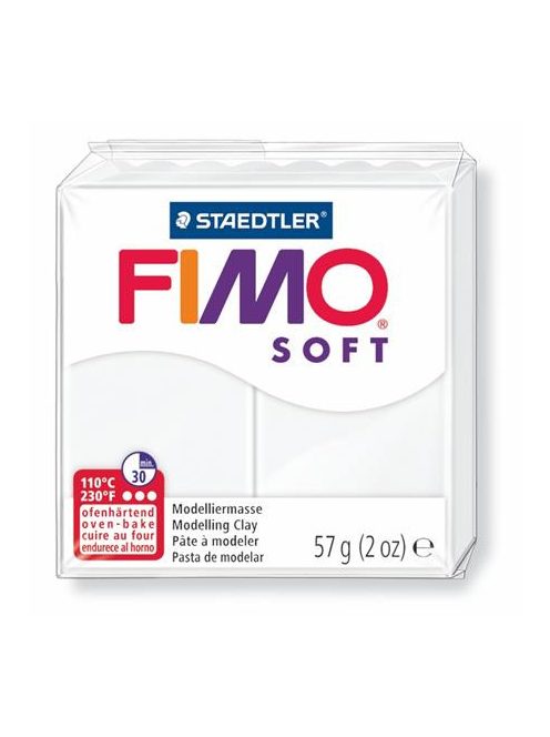 FIMO Gyurma, 57 g, égethető, FIMO "Soft", fehér
