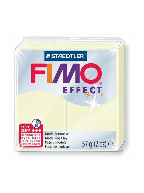 FIMO Gyurma, 57 g, égethető, FIMO "Effect", sötétben világító