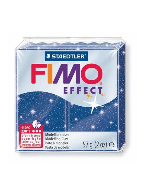 FIMO Gyurma, 57 g, égethető, FIMO "Effect", csillámos kék