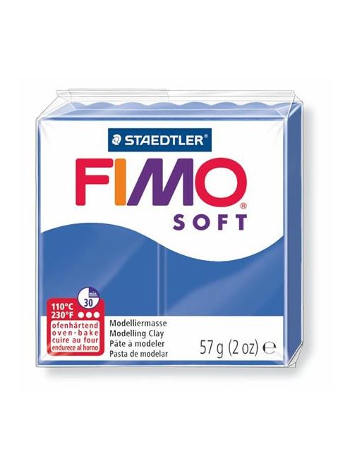 FIMO Gyurma, 57 g, égethető, FIMO "Soft", fényes kék