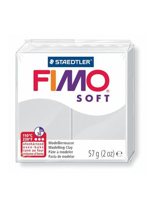 FIMO Gyurma, 57 g, égethető, FIMO "Soft", delfinszürke