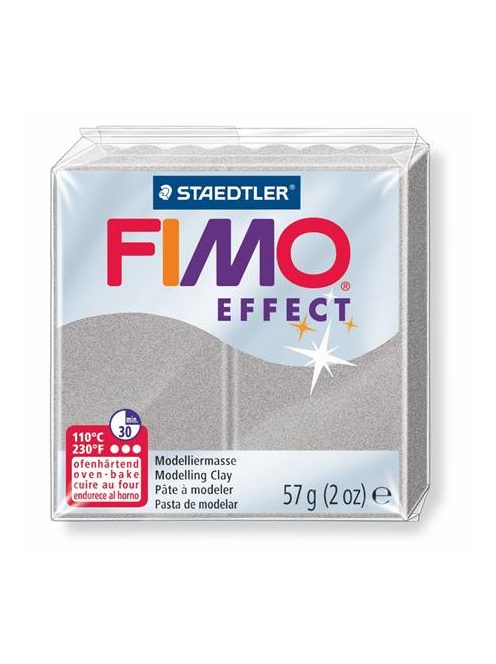 FIMO Gyurma, 57 g, égethető, FIMO "Effect", ezüst