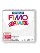 FIMO Gyurma, 42 g, égethető, FIMO "Kids", glitteres fehér