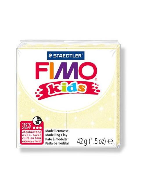 FIMO Gyurma, 42 g, égethető, FIMO "Kids", gyöngyház sárga