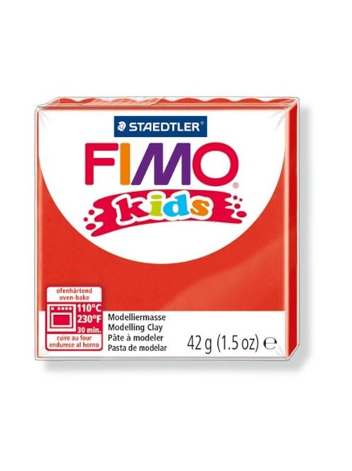 FIMO Gyurma, 42 g, égethető, FIMO "Kids", piros