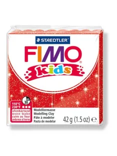   FIMO Gyurma, 42 g, égethető, FIMO "Kids", glitteres piros