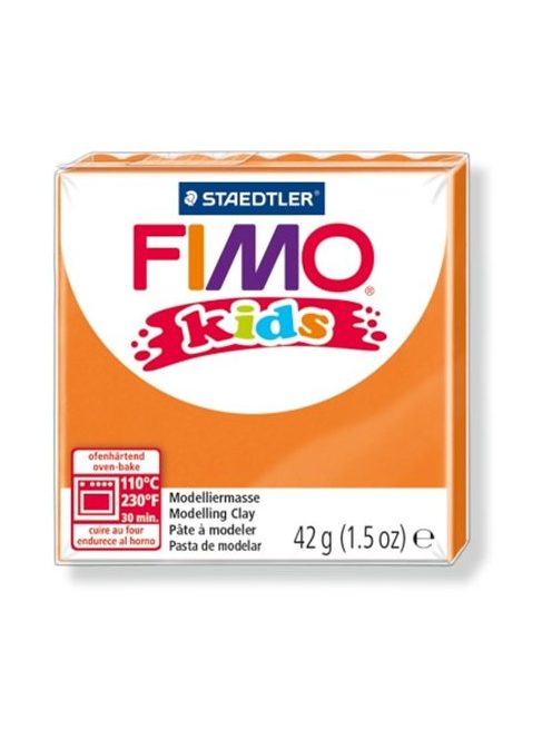 FIMO Gyurma, 42 g, égethető, FIMO "Kids", narancssárga